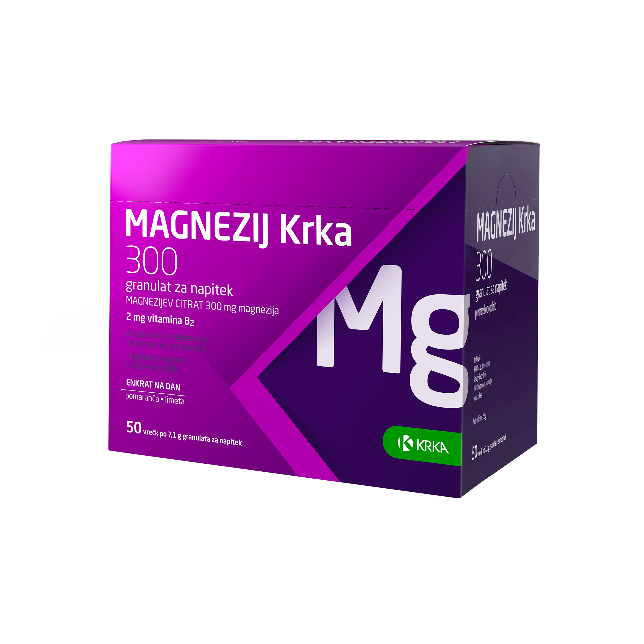 Magnezij Krka 300, 50 vrečk