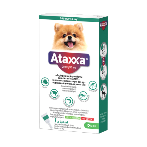 Ataxxa, kožni nanos, za pse do 4 kg