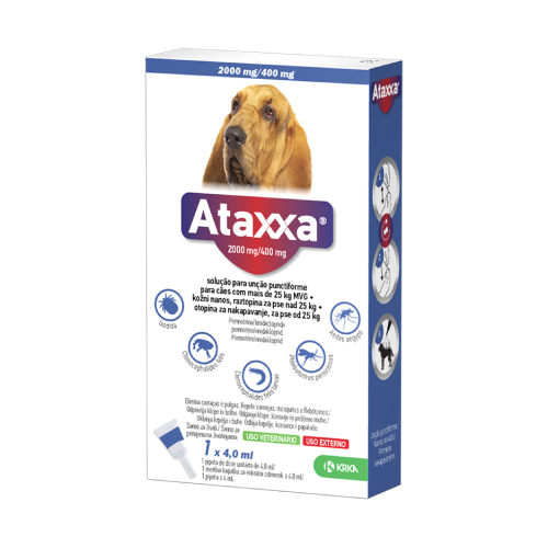 Ataxxa, kožni nanos, za pse nad 25 kg