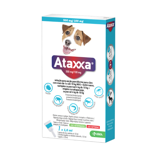 Ataxxa, kožni nanos, za pse nad 4 kg do 10 kg