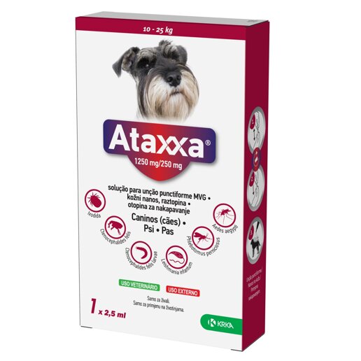 Ataxxa, kožni nanos, za pse nad 10 kg do 25 kg