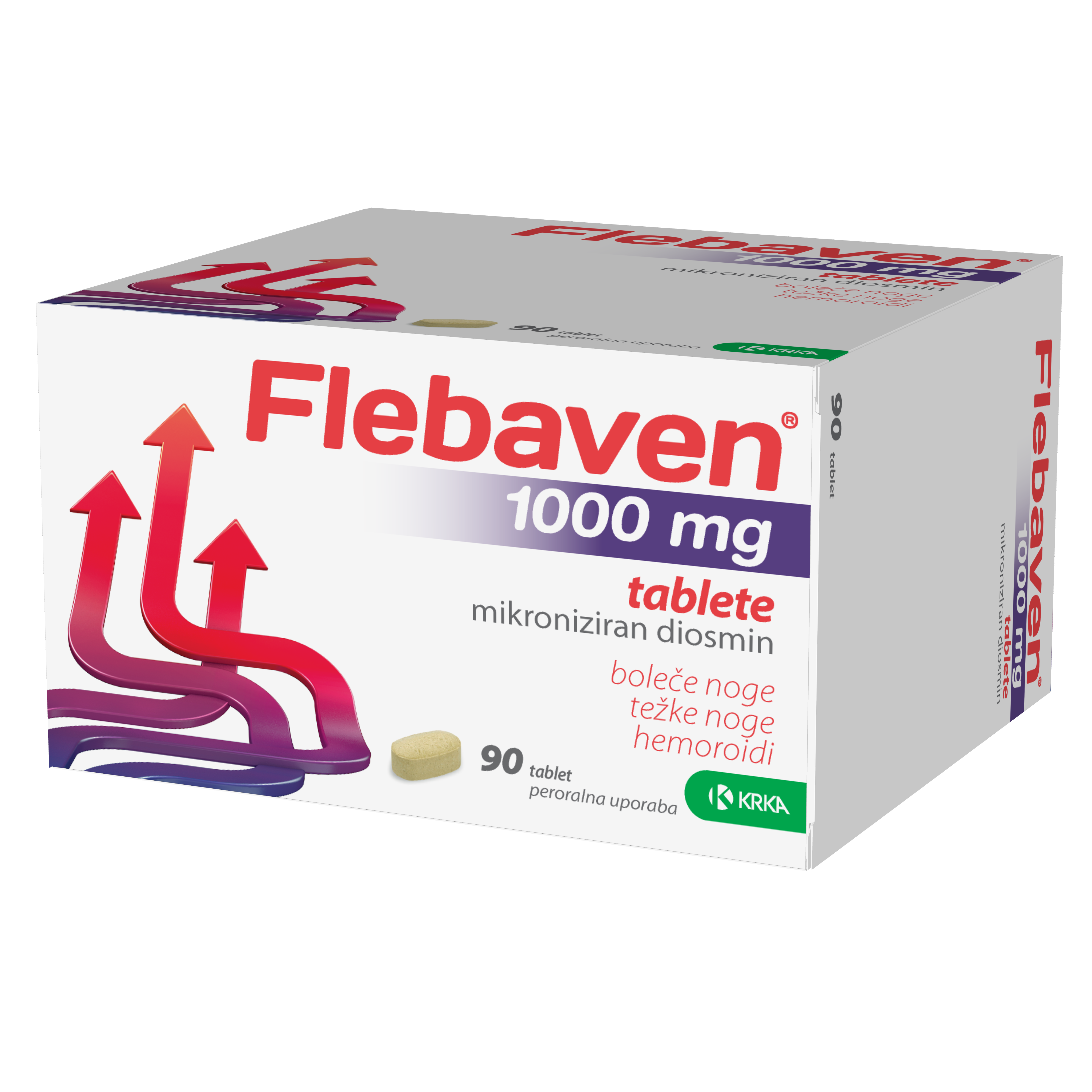 Flebaven 1000 mg, 90 tablet