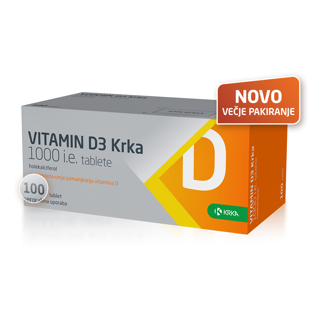VITAMIN D3 Krka, 100 tablet