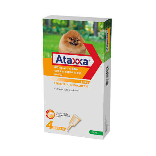 Ataxxa, kožni nanos, za pse do 4 kg