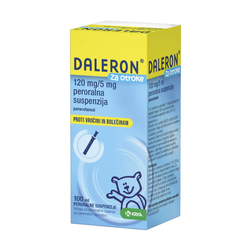 Daleron za otroke 120 mg/5 ml, sirup 100 ml