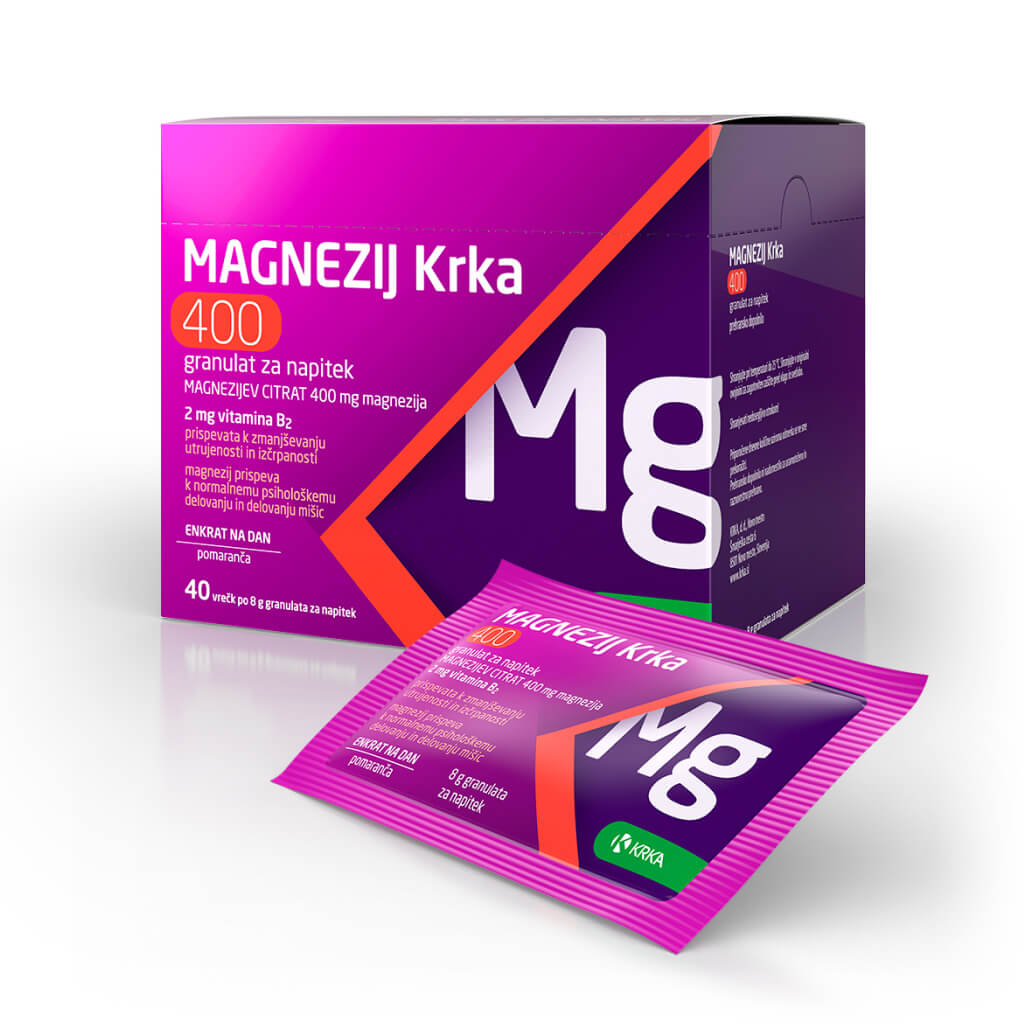 Magnezij Krka 400, 40 vrečk